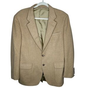 Men’s 100% Mongolian Camel Hair Vintage Blazer Jacket Size 44R
